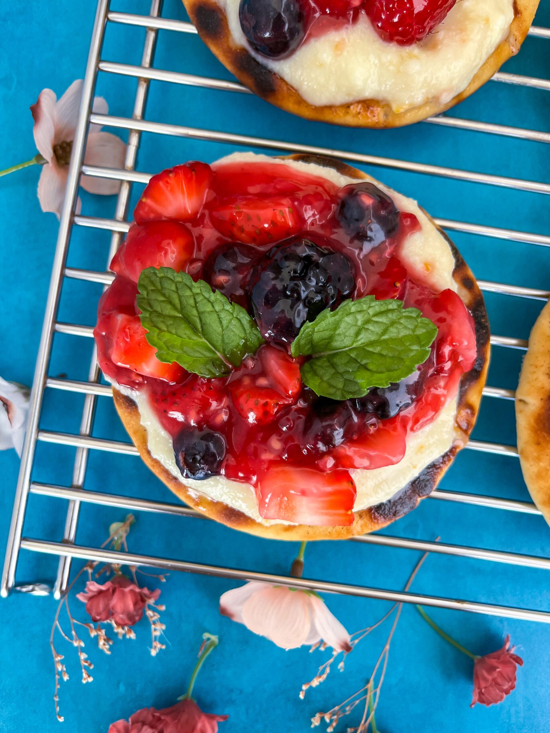Mixed Berry Flatbreads