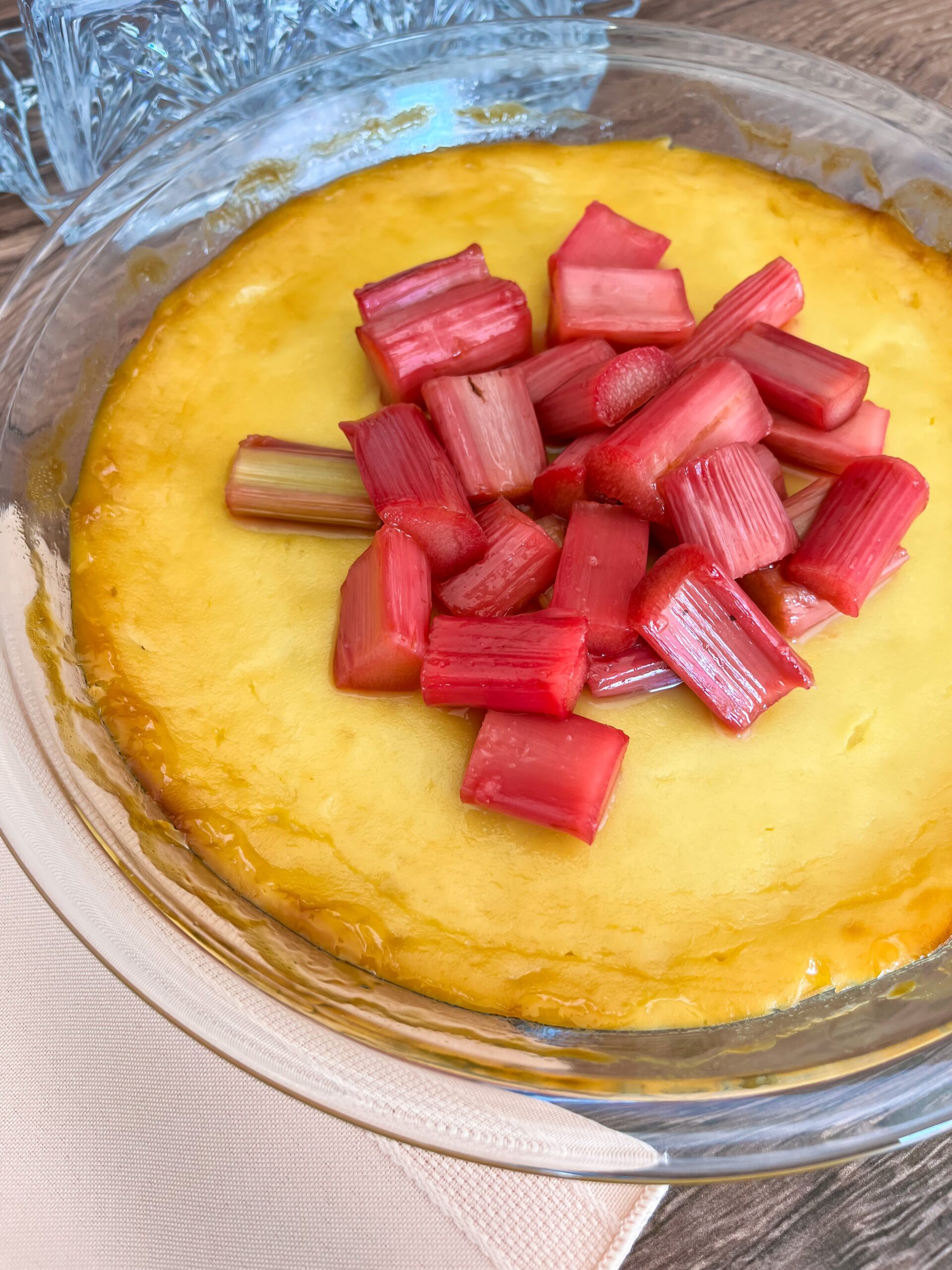 Rhubarb Crème Brûlée